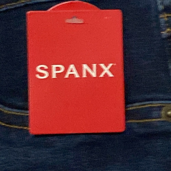 NWT SPANX WO SIZE XL MIDNIGHT BLUE FLARE LEGGING JEAN PULL ON PANTS - Picture 5 of 11